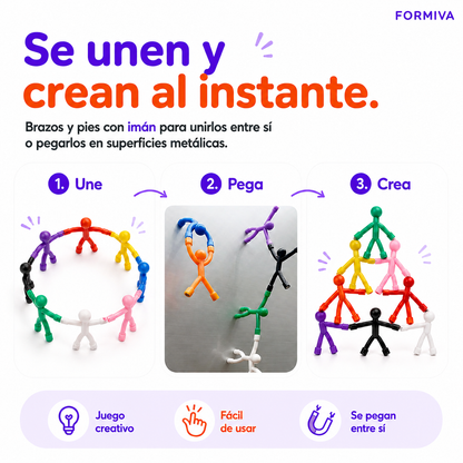 Figuras magnéticas conectables