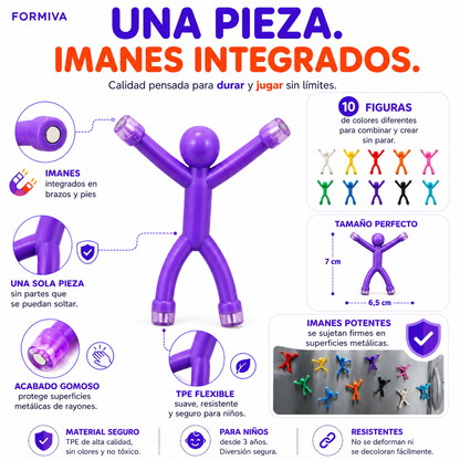 Figuras magnéticas conectables